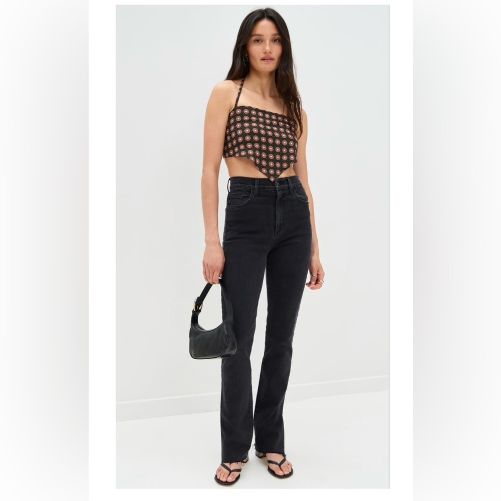 Favorite Daughter Valentina Jeans Black Boulder Wash size 29 high rise NWT - Picture 2 of 11